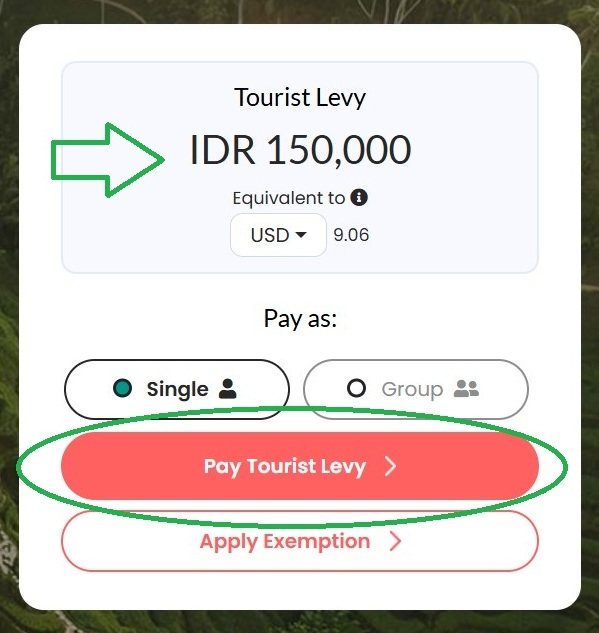 Bali toeristenbelasting