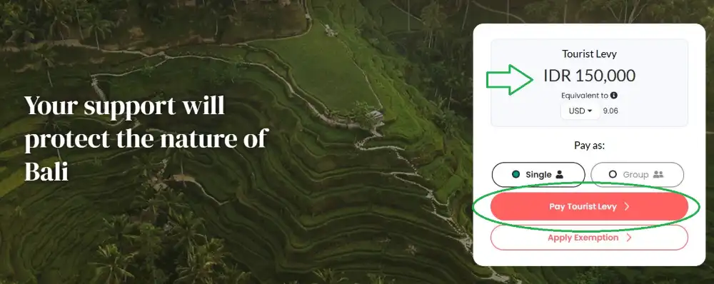 Lovebali - toeristenbelasting Bali